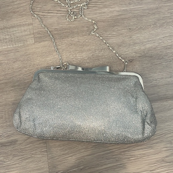 Lulu Townsend silver sparkly evening clutch - Picture 3 of 6